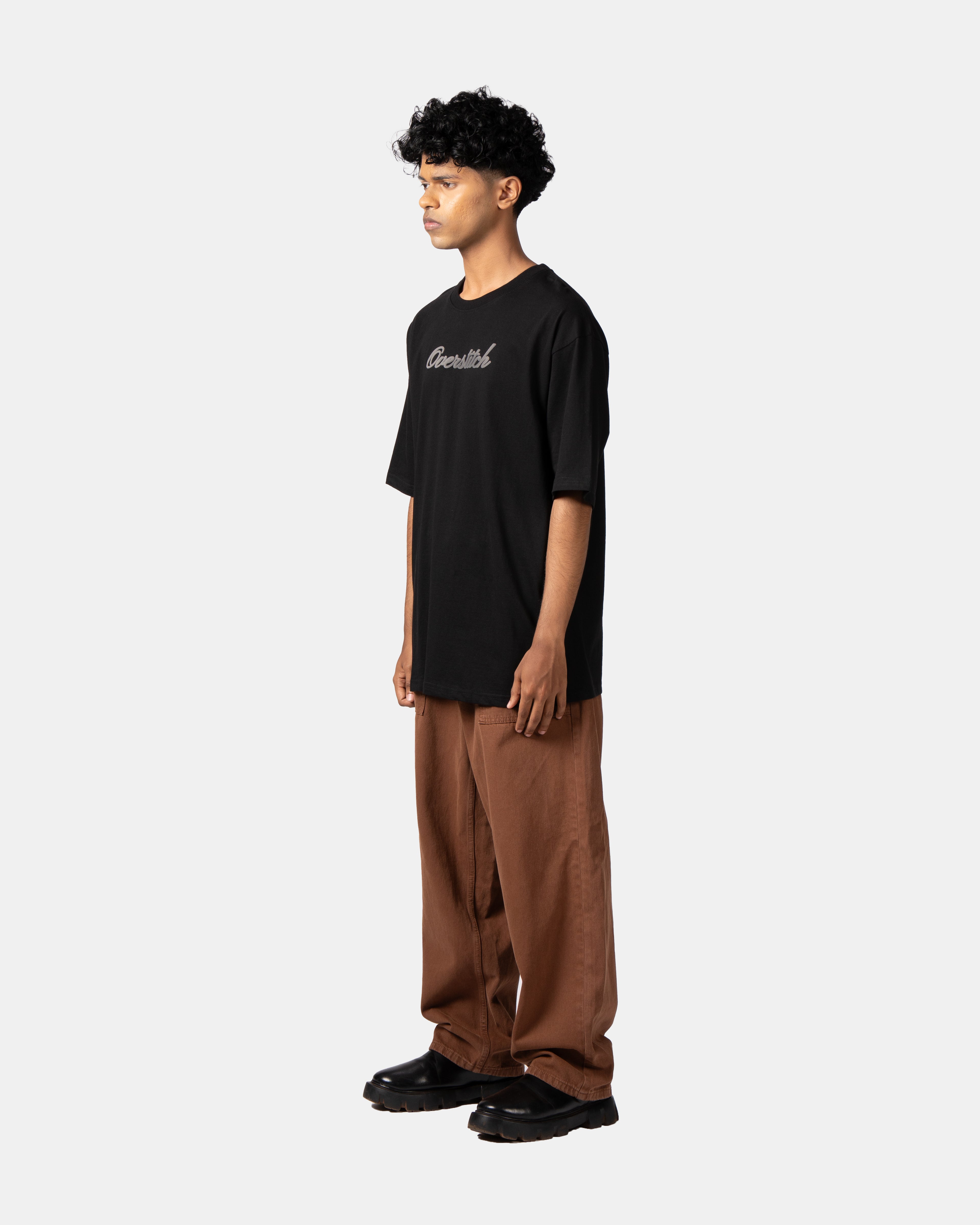 Black Embossed T-Shirt
