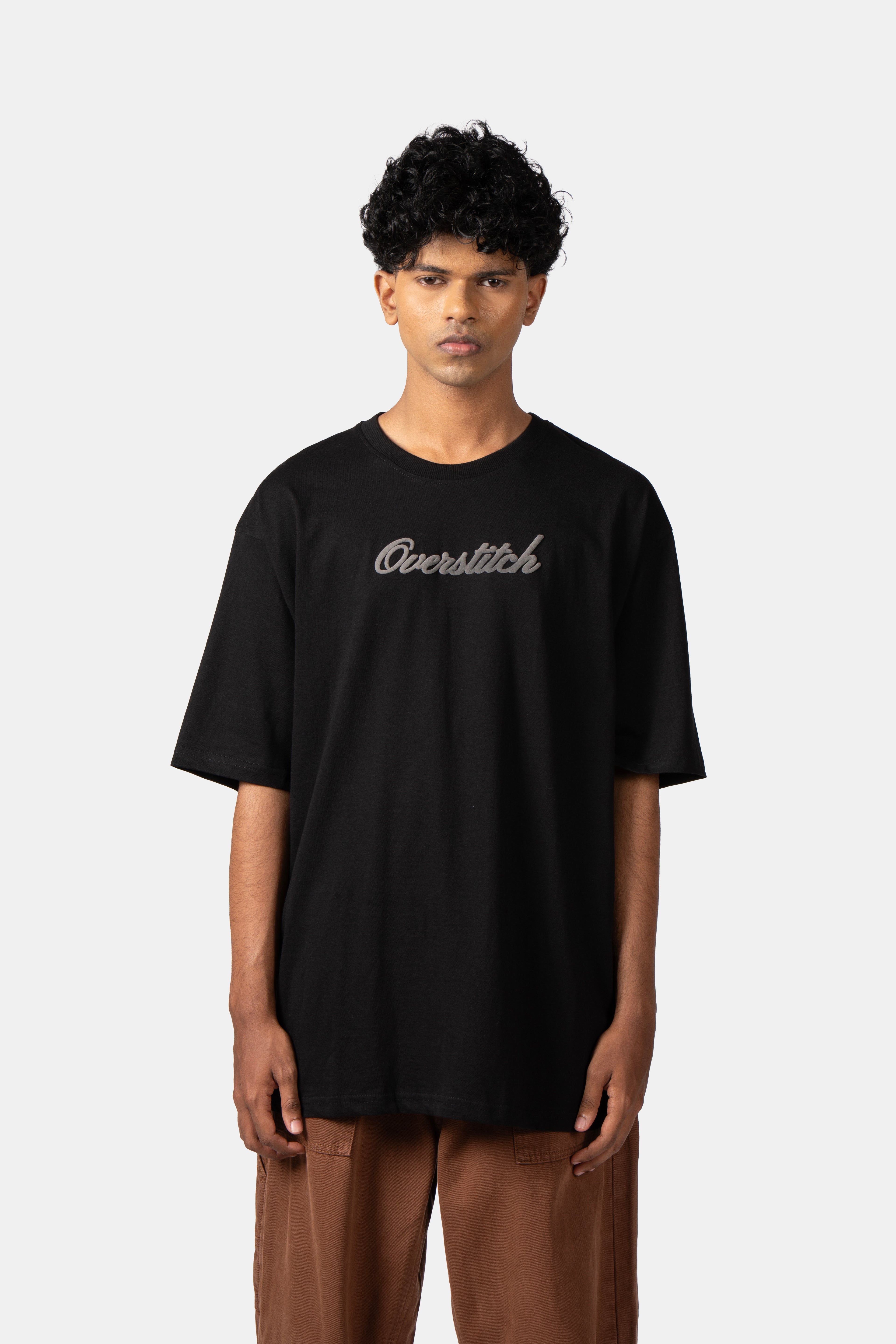 Black Embossed T-Shirt