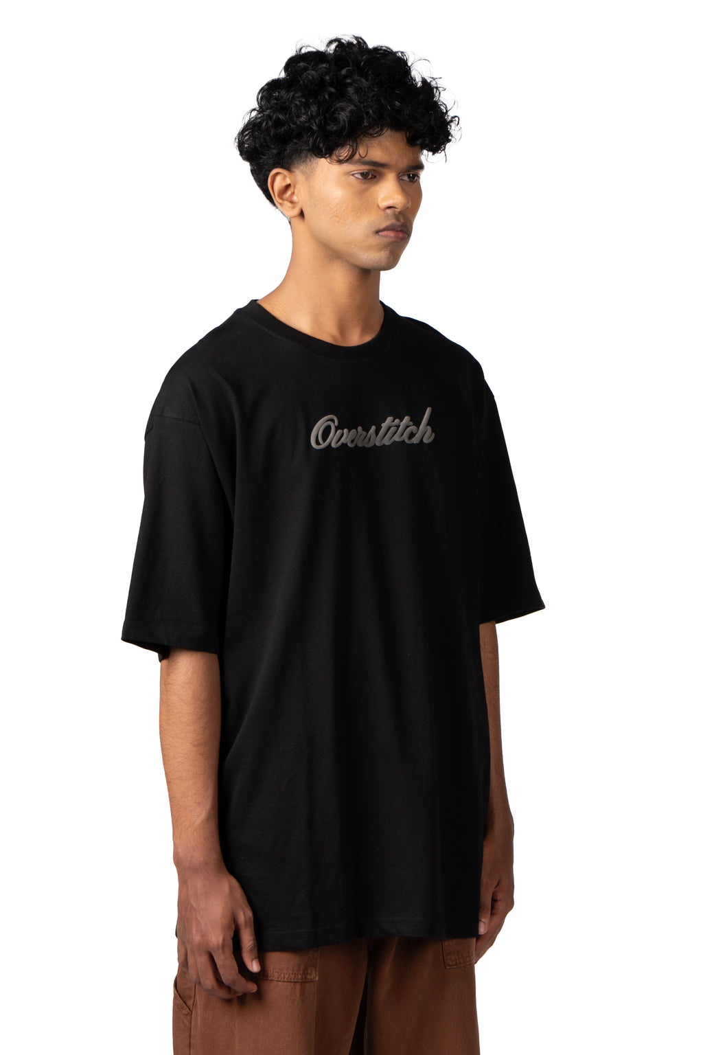 Black Embossed T-Shirt