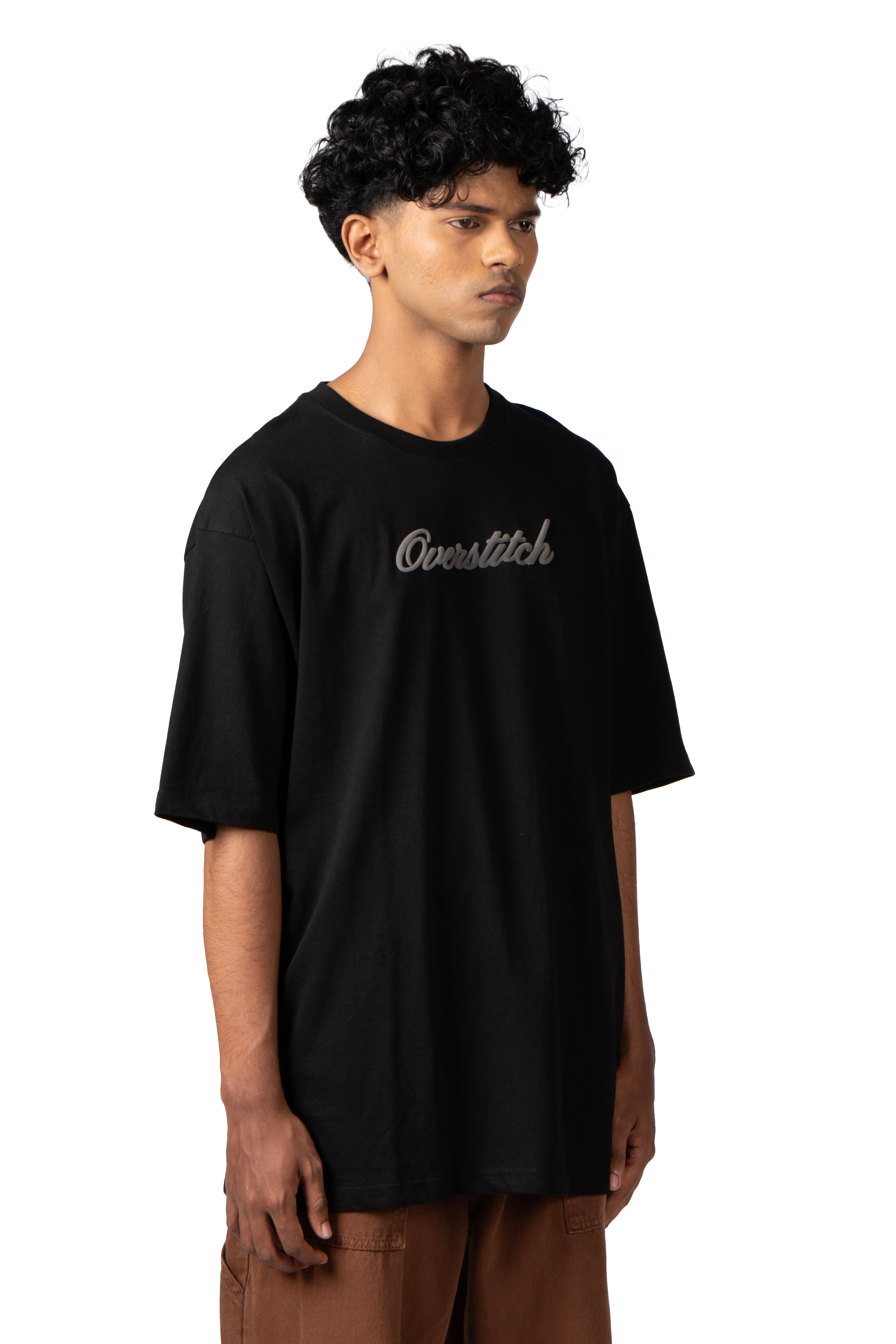 Black Embossed T-Shirt