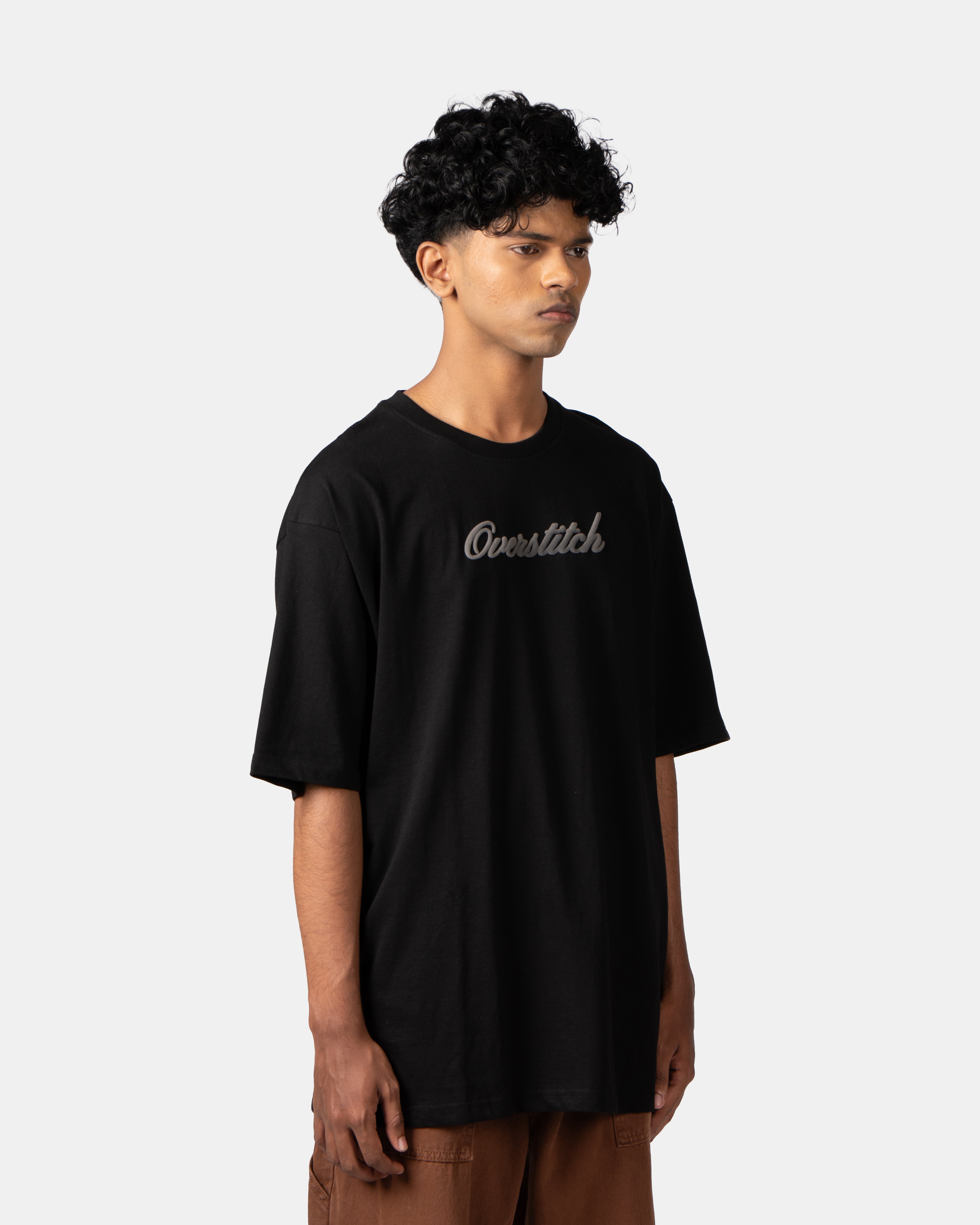 Black Embossed T-Shirt