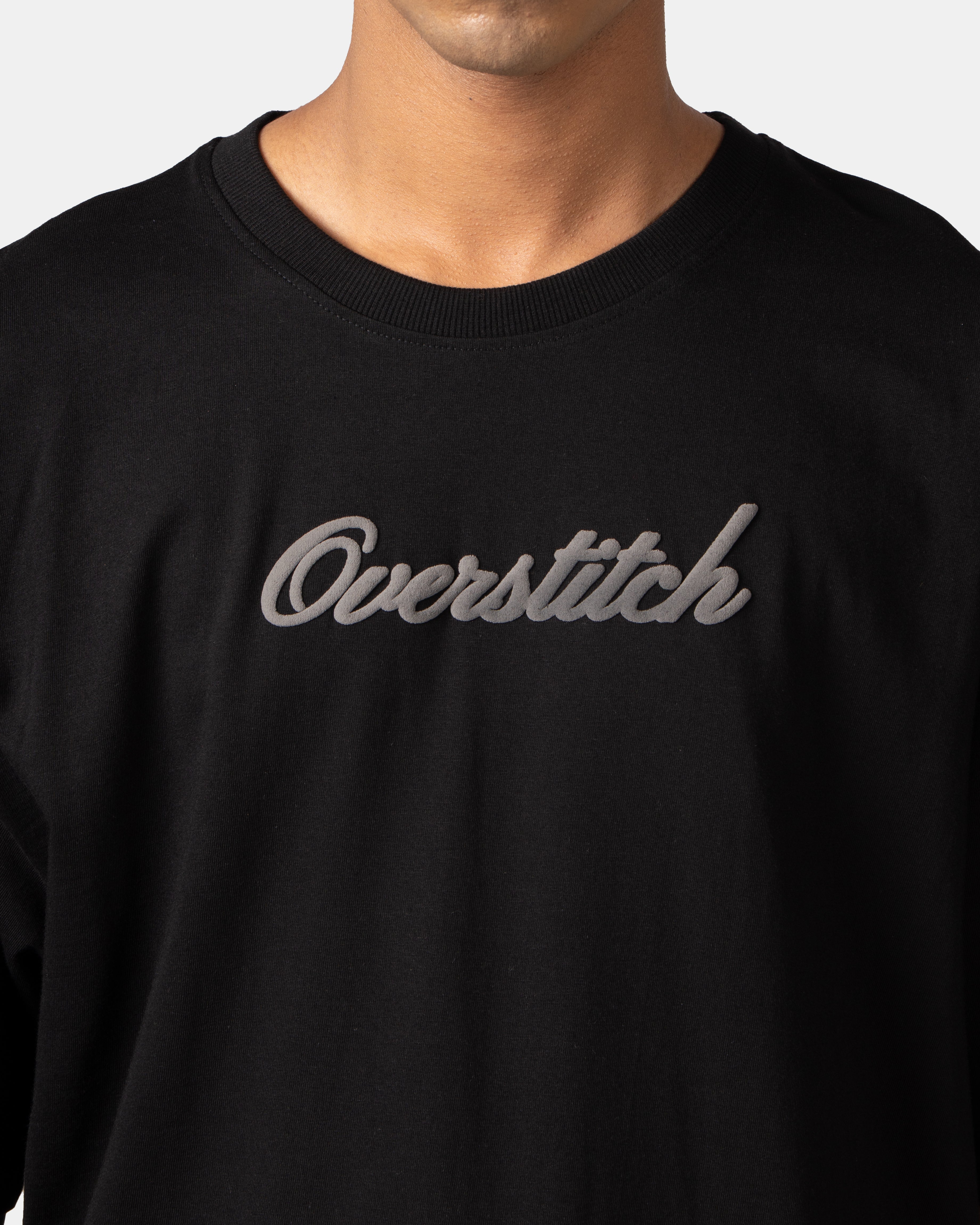 Black Embossed T-Shirt